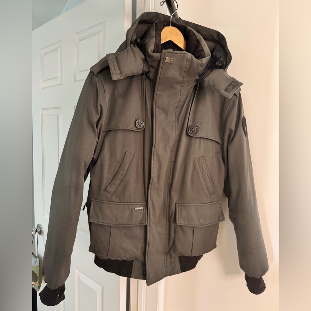 Nobis Cartel Grey Bomber Jacket - size Medium